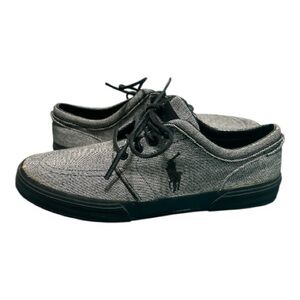Polo by Ralph Lauren Black and Gray Men's Sneakers